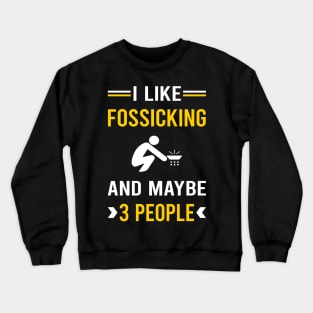 3 People Fossicking Fossick Crewneck Sweatshirt